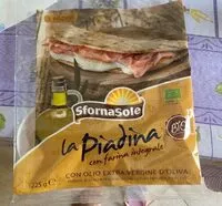 Mängden socker i Piadina con farina integrale