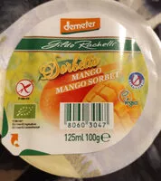 Mängden socker i Glace Mangue Demeter