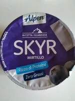 Mängden socker i Skyr mirtillo