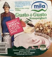 Mängden socker i Yogurt fragola e muesli con cioccolato bianco e cocco