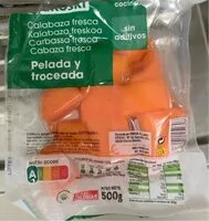 Mängden socker i Calabaza fresca pelada y troceada