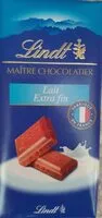 Mängden socker i Tablettes de chocolat Lindt lait extra fin