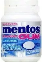Mängden socker i Chewing Gum Mentos White Mentol, 75g