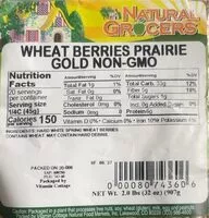 Mängden socker i Wheat berries prairie gold