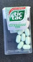 Mängden socker i Tic-tac Spearmint 18G
