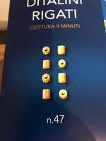 Mängden socker i Ditalini Rigati