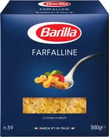 Mängden socker i Pâtes Farfalline