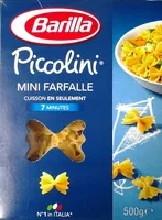 Mängden socker i Piccolini Mini Farfalle
