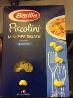Mängden socker i Barilla Piccoli mini pipe Rigate