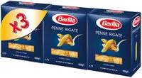 Mängden socker i Pates barilla penne rigate lot de 500g x3