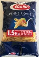 Mängden socker i Penne rigate