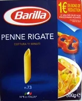 Mängden socker i Penne Rigate n. 73 - Pâtes alimentaires au blé dur