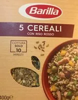 Mängden socker i Barilla 5 cereali con riso rosso