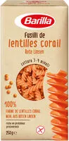 Mängden socker i Barilla pates fusilli de lentilles corail 250g