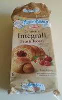 Mängden socker i cornetti integrali frutti rossi