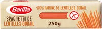 Mängden socker i Barilla pates spaghetti de lentilles corail 250g