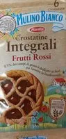 Mängden socker i Crostatine integrali frutti rossi