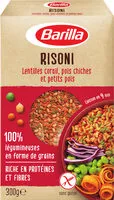 Mängden socker i Risoni lentilles corail pois chiches et petits pois