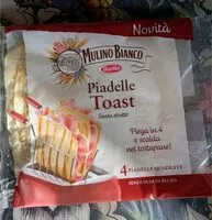 Mängden socker i Piadelle toast