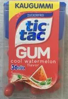 Mängden socker i Tic Tac Gum Cool Watermelon (Zuckerfrei)