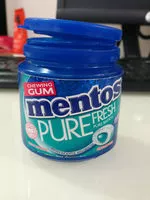 Mängden socker i Chewing gum MENTOS pure fresh sugarfree