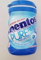 Mängden socker i Chewing gum mentos pure fresh