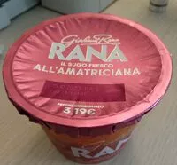 Mängden socker i Giovanni Rana Il sugo fresco all'amatriciana