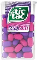 Mängden socker i Tic tac Framboises Myrtilles