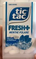 Mängden socker i Bonbons tic tac fresh+ goût menthe polaire sans sucres