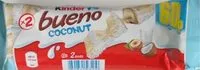Mängden socker i Kinder Bueno Coconut