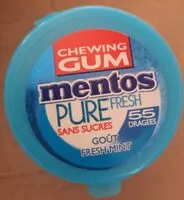 Mängden socker i Chewing-gum mentos pure fresh