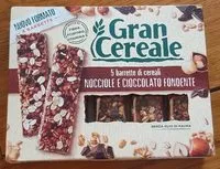 Mängden socker i 5 barrette di cereali, Nocciole e cioccolato fondente