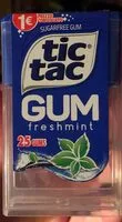 Mängden socker i Tic Tac Gum Freshmint