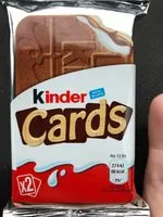 Mängden socker i Kinder cards