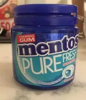 Mängden socker i Chewing gum mentos pure fresh sans sucre