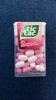 Mängden socker i Tic tac strawberry mix goûts duo de fraises