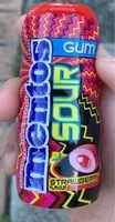 Mängden socker i Sour mentos gum Strawberry Flavour