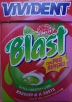 Mängden socker i Vivident Blast fruit