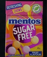 Mängden socker i Mentos Sugar free chews