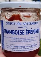 Mängden socker i Confiture de Framboise épépinées