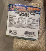 Mängden socker i Quick rolled oats organic