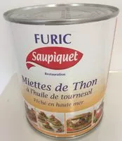 Mängden socker i Miettes de Thon a l'huile de tournesol boite 4/4