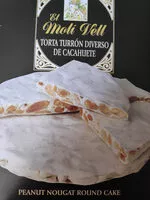 Mängden socker i torta turron diverso de cacahuete