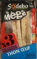 Mängden socker i Le méga thon œuf