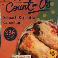Mängden socker i Spinach & ricotta cannelloni