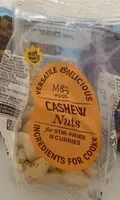 Mängden socker i Cashew nuts