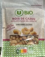 Mängden socker i Noix de Cajou Grillées sans sel ajouté
