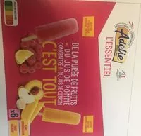 Mängden socker i Batonnets 100% fruits