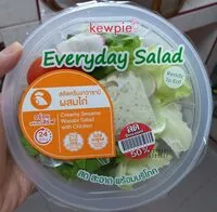 Mängden socker i สลัดพร้อมครีมสลัดวาซาบิผสมไก่