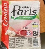 Mängden socker i Jambon de Paris découenné dégraissé